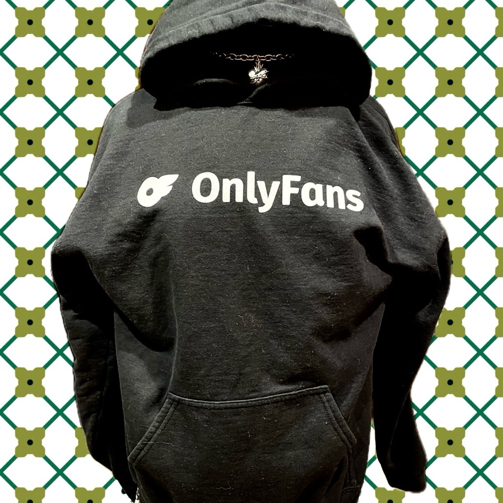 Only Fans Logo oversized Black Hoodie